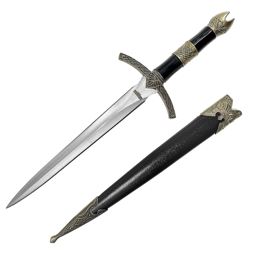 Fantasy Edge 13.5" King Solomon Style Medieval Dagger Gold Handle - Image 1 of 4