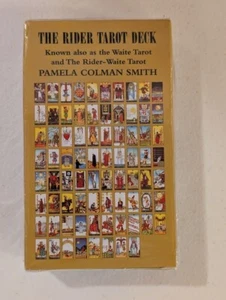 Reiter Tarot Deck mit schwarzem Samt Kordelzugbeutel - Classic Waite Tarot Karten - Bild 1 von 2