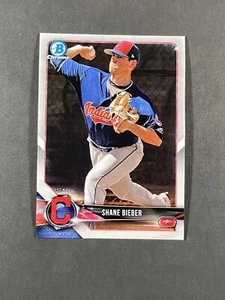 Bowman Chrome Shane Bieber 2018 #BCP213 Prospect RC Rookie - Imagen 1 de 2