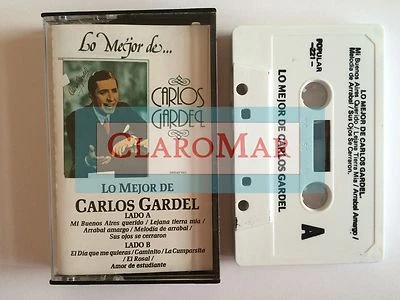 ☀ CARLOS GARDEL Lo Mejor de Cassette El Dia Que Me Quieras Mi Buenos Aires RARE Foto 1 de 4