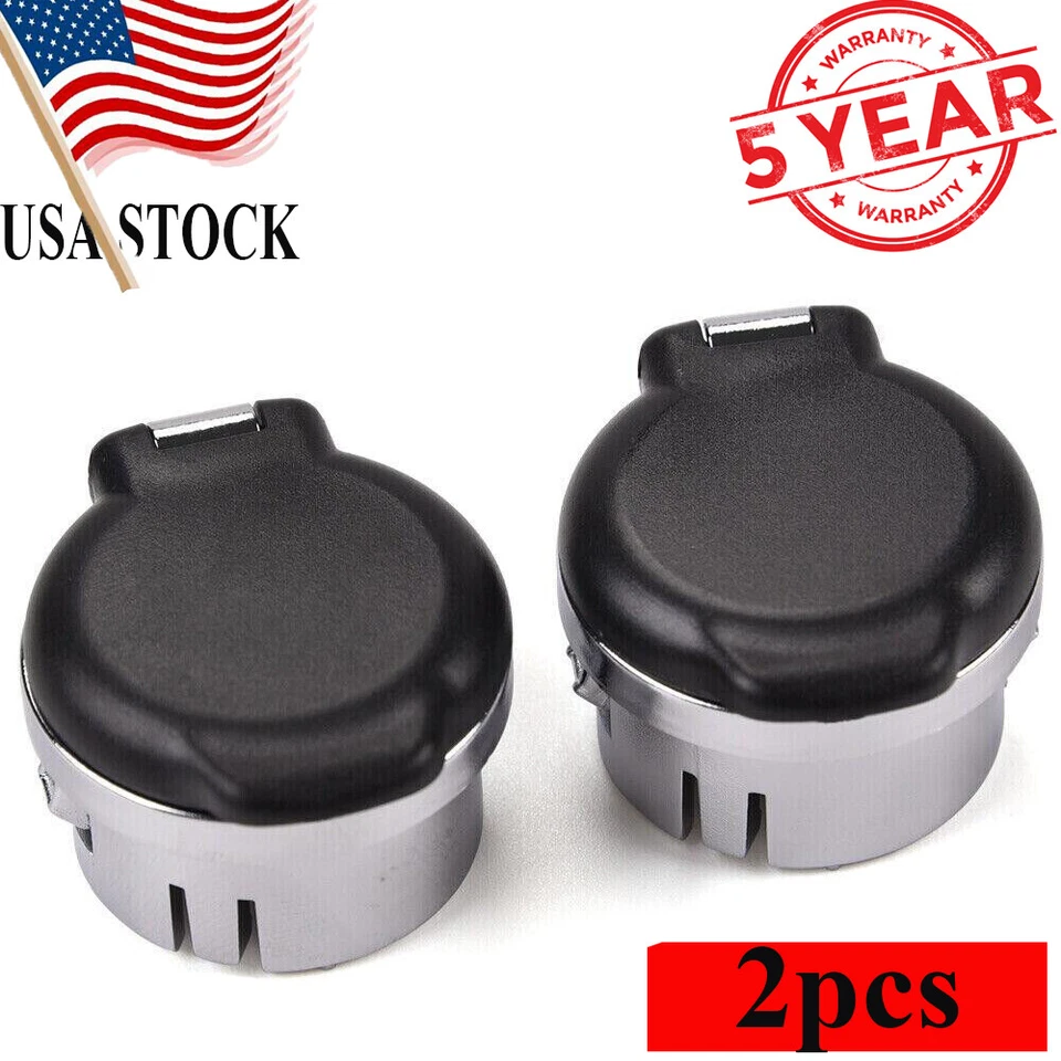 2PCS Fit For Chevy Silverado Dash Power Outlet Cover GMC Sierra Tahoe 2007-2013 Foto 1 de 4