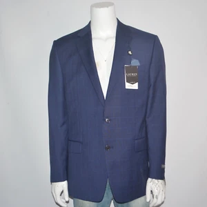 Neu mit Etikett Ralph Lauren klassische Passform Stretch Wolle UltraFlex marineblau kariert Anzugjacke 42L - Bild 1 von 5