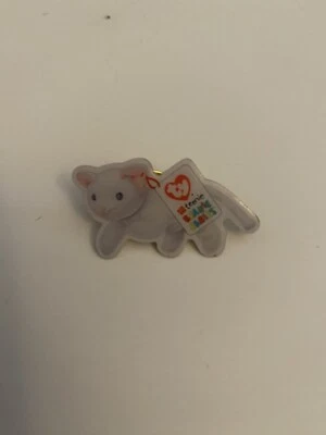 McDonalds Ty Beanie Baby Flip The White Cat Lapel Pin P10 - Image 1 of 4