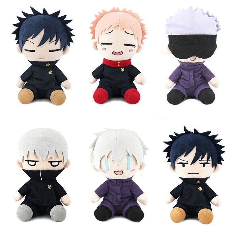 Anime Jujutsu Kaisen Plüschpuppe Gojo Satoru Gefülltes Plüsch Spielzeug Geschenk