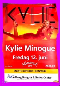 KYLIE MINOGUE, Kiss Me Once Tour, Aalborg DK, 2015 Poster, New. Rare, Tension - Bild 1 von 2
