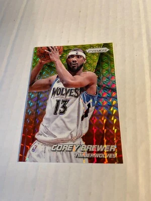 2014-15 Panini Prizm Prizms Yellow and Red Mosaic Card #149 Corey Brewer - Image 1 of 2