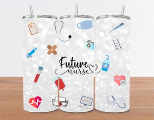 Krankenschwester Liebe Becher 20 Unzen Cartoon.. medizinische Assistentin Leben.. zukünftige Krankenschwester - Bild 1 von 1