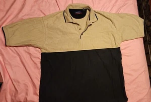 Augusta Sportswear Men's SZ XL Polo Khaki Navy Blue - Picture 1 of 4