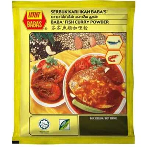 4 unidades BABA'S Malasia pescado curry en polvo Serbuk Kari Ikan Babas 250 gm (8,82 oz) - Imagen 1 de 3