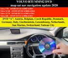Sat Nav Map DVD update 2020 -for  VOLVO  XC70, V70, S80 RTI MMM2 - West Europe
