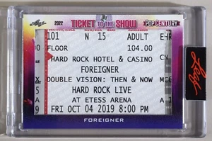 Boleto de concierto Foreigner 2022 (doble visión) Leaf Pop Century 2019 - Imagen 1 de 2