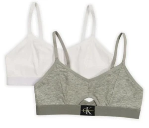 Calvin Klein 2er Pack Cutout Crop Bralettes (große Mädchen) - Bild 1 von 1