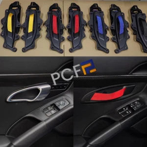 1 par de cubiertas de panel de manija de puerta interior estilo RS para Porsche 981 982 991 2012-2023 - Imagen 1 de 12