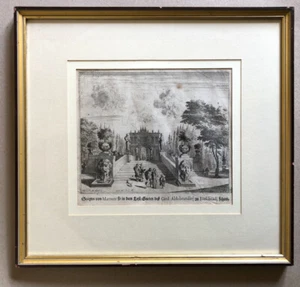 Melchior Küsell — Le Jardin du cardinal Aldobrandini à Frescati — gravure — 1681 - Bild 1 von 8