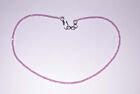 Natural Pink Zircon Gemstone 13-36' Inch Strand Necklace 3 mm Round Beads