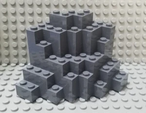 LEGO Dark Bluish Gray 8x8x6 Medium Symmetric MURP Rock Wall Piece - Picture 1 of 1