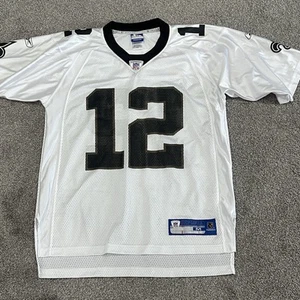 Camiseta Reebok New Orleans Saints Marques Colston Talla Mediana Blanca Sobre el Campo NFL - Imagen 1 de 24