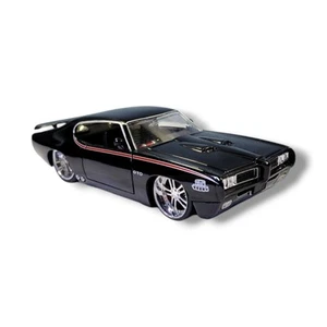 Jada Toys 1969 Pontiac GTO Judge nero scala 1:24 pressofuso 90344 - Foto 1 di 19