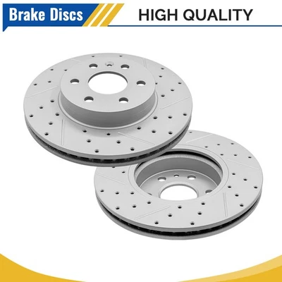 Rotores de freno delanteros perforados para GMC Canyon Chevrolet Colorado 2015 2016 2017-2020 Foto 1 de 4
