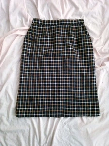 Wool A-Line Vintage Skirt Navy - Picture 1 of 5