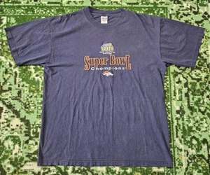 Vtg Denver Broncos Mens XL Shirt NFL Super Bowl XXXIII 1999 Champion Official - Picture 1 of 15