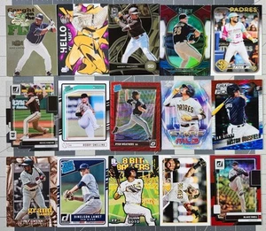 15 San Diego Padres Baseball Card Lot Rookies Foil Parallels Tony Gwynn More - Picture 1 of 2