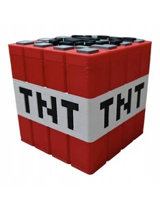 Minecraft TNT Schatzkiste XL 3D  15x15cm Dekoration, Organizer, Geschenk Fans - Bild 1 von 4