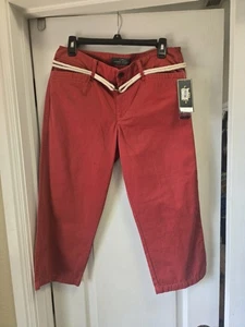 Lauren Jeans Co Rot Cropped Hose Neu mit Etikett - Bild 1 von 6