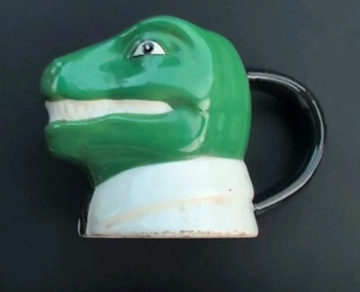 Taza de café dinosaurio de negocios divertida mordaza peculiar regalo astillado ligero Foto 1 de 4