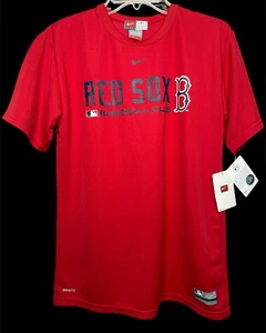 NWT Nike Men’s L Boston Red Sox MLB Baseball Club T-Shirt Red Dri-FIT Authentic - Picture 1 of 8