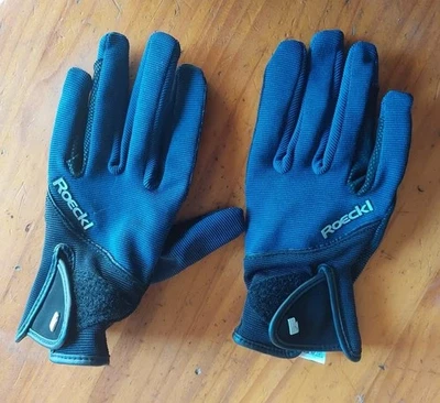 Roeckl Reithandschuhe Milano Blau - Bild 1 von 3