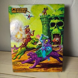 Masters Universe He-Man 63 Piece Puzzle ETERNIAN BATTLEFIELD Complete  - Picture 1 of 6