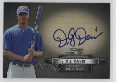 2012 Bowman Sterling Prospect Auto Black Refractor /25 DJ Davis #BSAP-DDA Auto - Image 1 of 2