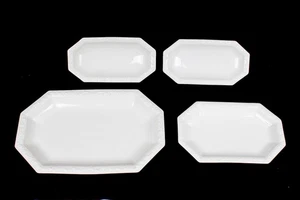 4 Rosenthal Germany Maria White Large 15" X 9" Serving Platter Flower Antique  - Picture 1 of 11