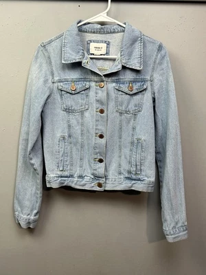 Forever 21 Denim Jacket Womens Small Button Up Jean Classic Trucker Casual Coat - Image 1 of 4