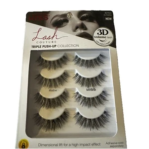 Paquete de 4 batas estilo push up triple volumen 3D Kiss Lash Couture - Imagen 1 de 2