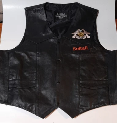 Chaleco Galería Cuero Con Parches Talla 56 Foto 1 de 4