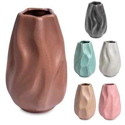 Zeitlos chic: 'Rock' Keramik-Vase, 20cm - Perfekt für stilvolle Dekoration! - Bild 1 von 4
