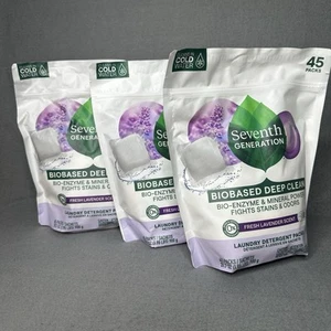 Set 3 - Siebte Generation Biobasis / Mineralpulver Frischer Lavendel 135 insgesamt - Bild 1 von 3