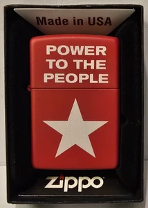 Zippo ®  USA Feuerzeug Sturmfeuerzeug H 18 Power to the People Design - Bild 1 von 1