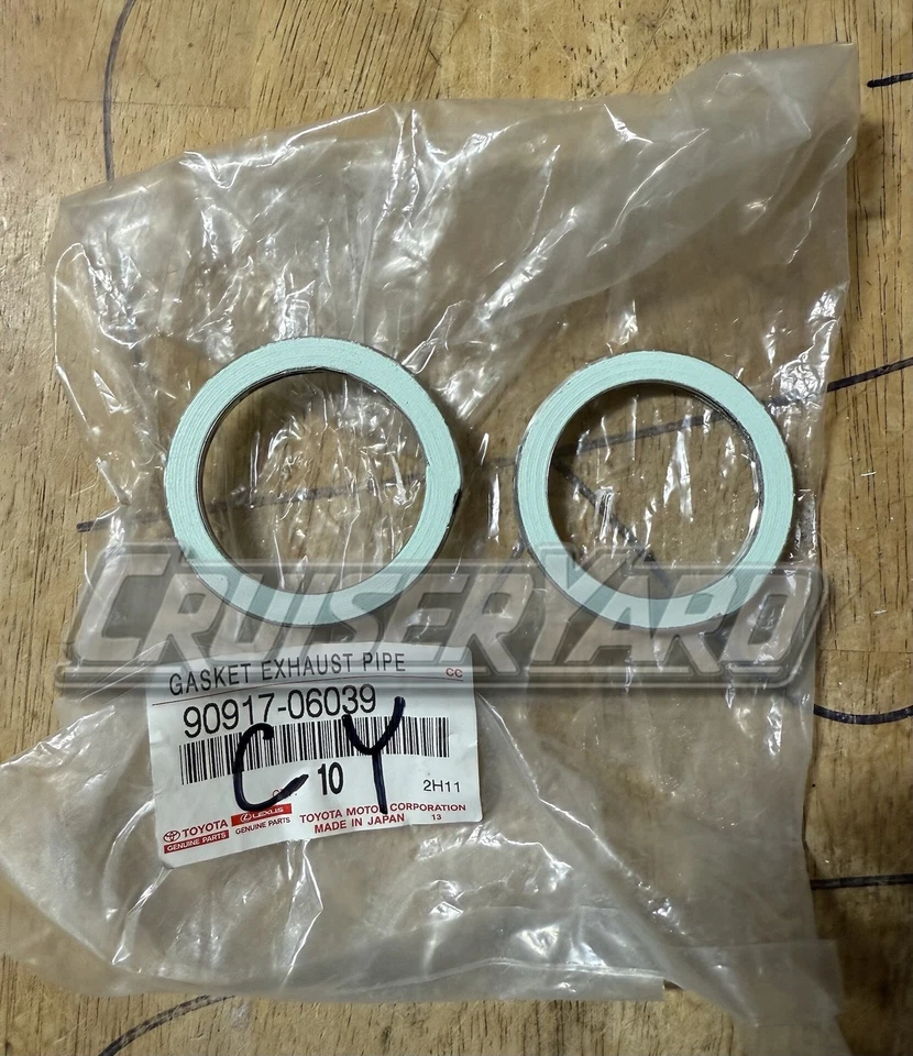 Nuevo paquete de 2 juntas de escape Toyota Land Cruiser OEM 3FE 90917-06039 Foto 1 de 1