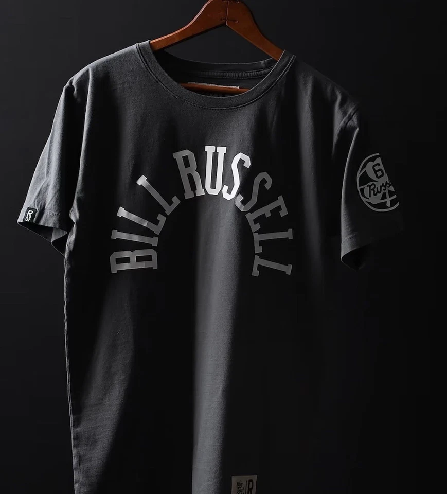 Camisa Roots of Fight Bill Russell Talla 3XL XXXL Negra Estilo Vintage 6 Boston Foto 1 de 1