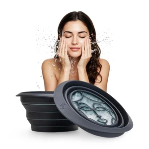 Facial Cold Plunge® | Collapsible Silicone Bowl with Built-in Icetray for Hom... - Picture 1 of 9