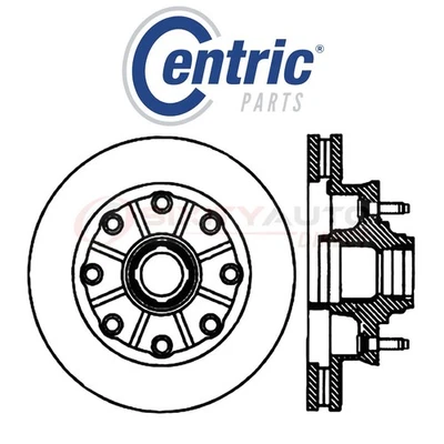Centric C-TEK Disc Brake Rotor for 2001-2002 Chevrolet Express 3500 5.7L je — 第 1/4 张图片