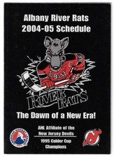 2004-05 Albany River Rats AHL Hockey Schedule !!! Fye