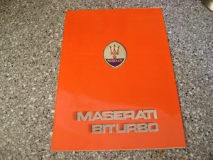 Original Maserati BiTurbo Sales Brochure - Picture 1 of 6