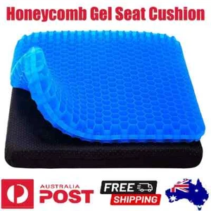 2Layer Gel Honeycomb Seat Comfort Cushion Flex Back Spine Pain Relief Car Office - Picture 1 of 14