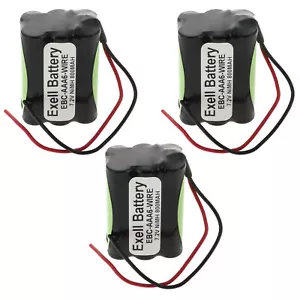 3pc 7.2V 800mAh NIMH w/Wire leads for 1:18 RC Truck Racing HPI RS4 Micro Cars - Picture 1 of 4