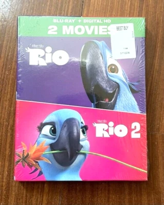 Rio 2-Movie Collection (Blu-ray, 2014) Brand New and Sealed - Image 1 of 2