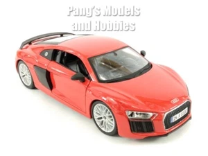 2015 Audi R8 V10 Plus 1/24 Scale Diecast Model by Maisto - Red - Picture 1 of 10